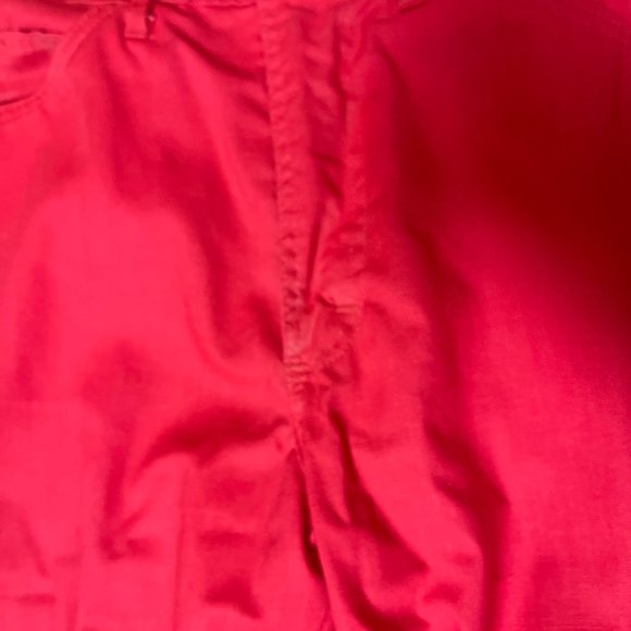 Funny Girl Vintage 70s Red Straight Leg High Waist Pants size 24 - Picture 3 of 5